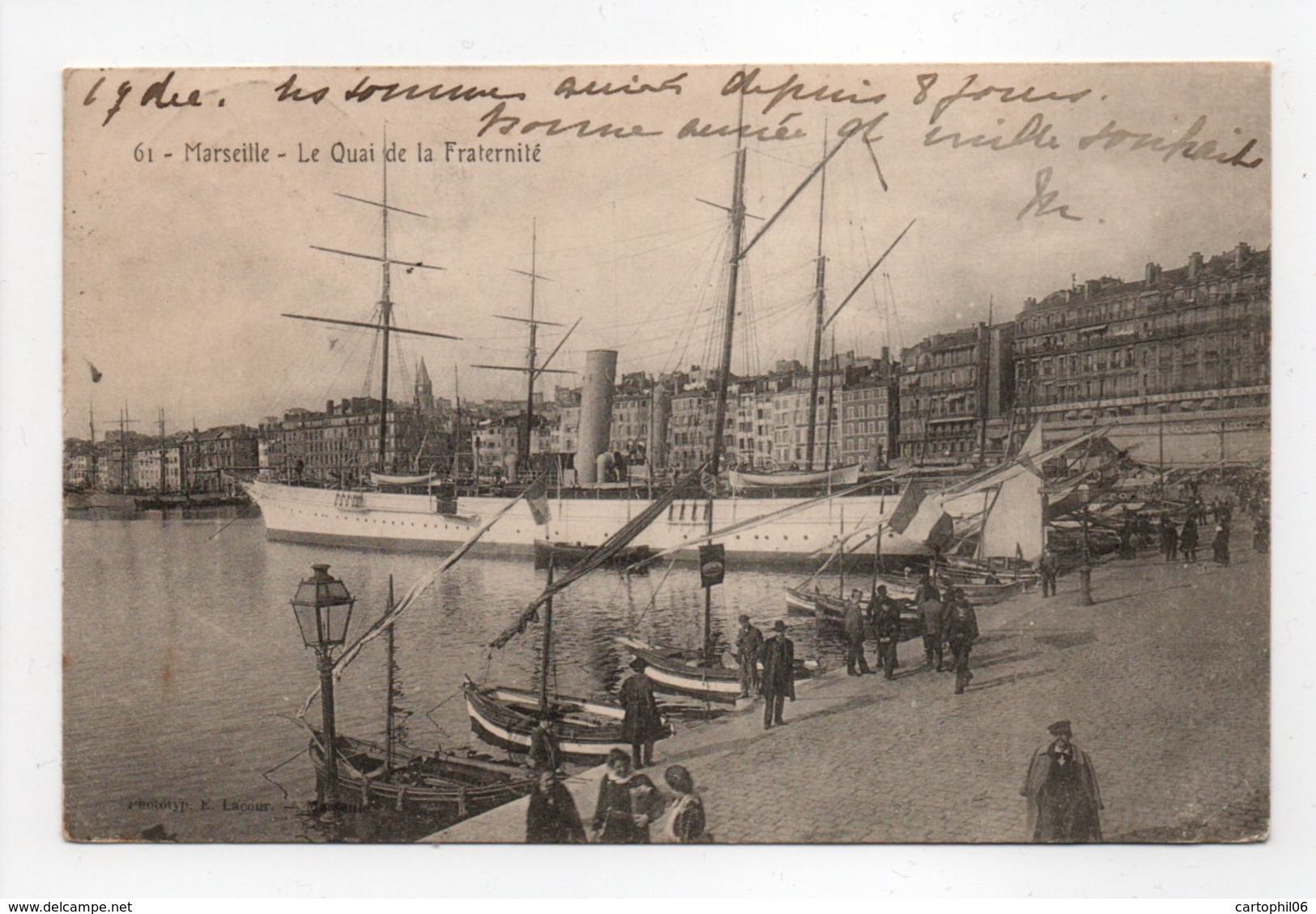 - Carte Postale BOMBAY (Inde Anglaise) Pour ORLÉANS (France / Loiret) 17.12.1904 - Vue De Marseille - - 1902-11 King Edward VII