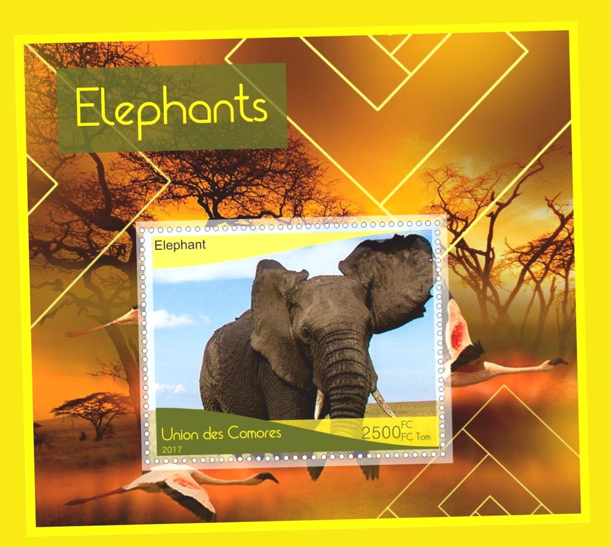 Fauna stamp Elephants