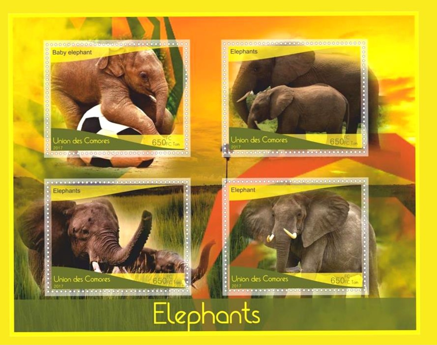 Fauna stamp Elephants