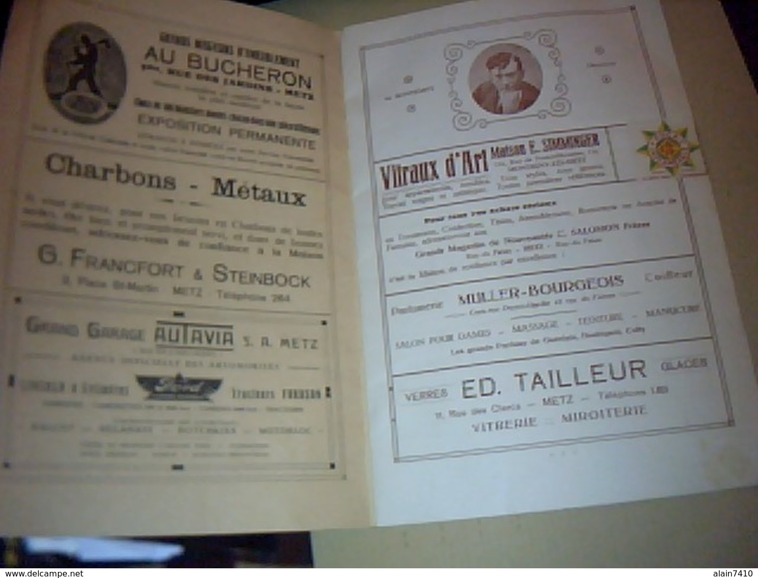 PROGRAMME THEATRE MUNICIPAL DE METZ SAISON DE PAQUE 1925 avec des pubs d epoque 16 PAGES