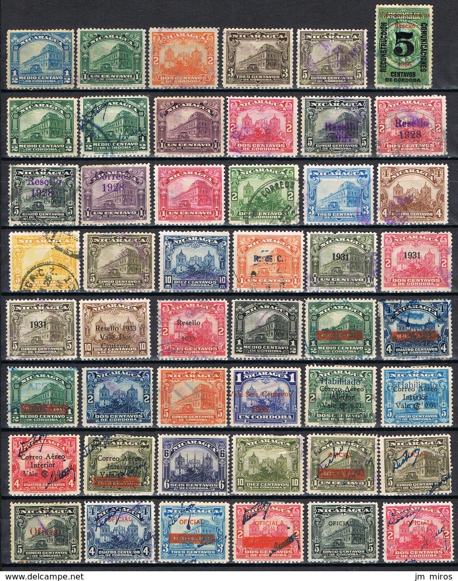 NICARAGUA LOT 48 TIMBRES - Nicaragua