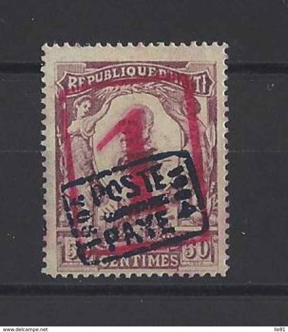 HAITI. YT   N° 195a  Neuf * (surcharge Rouge)  1915 - Haiti