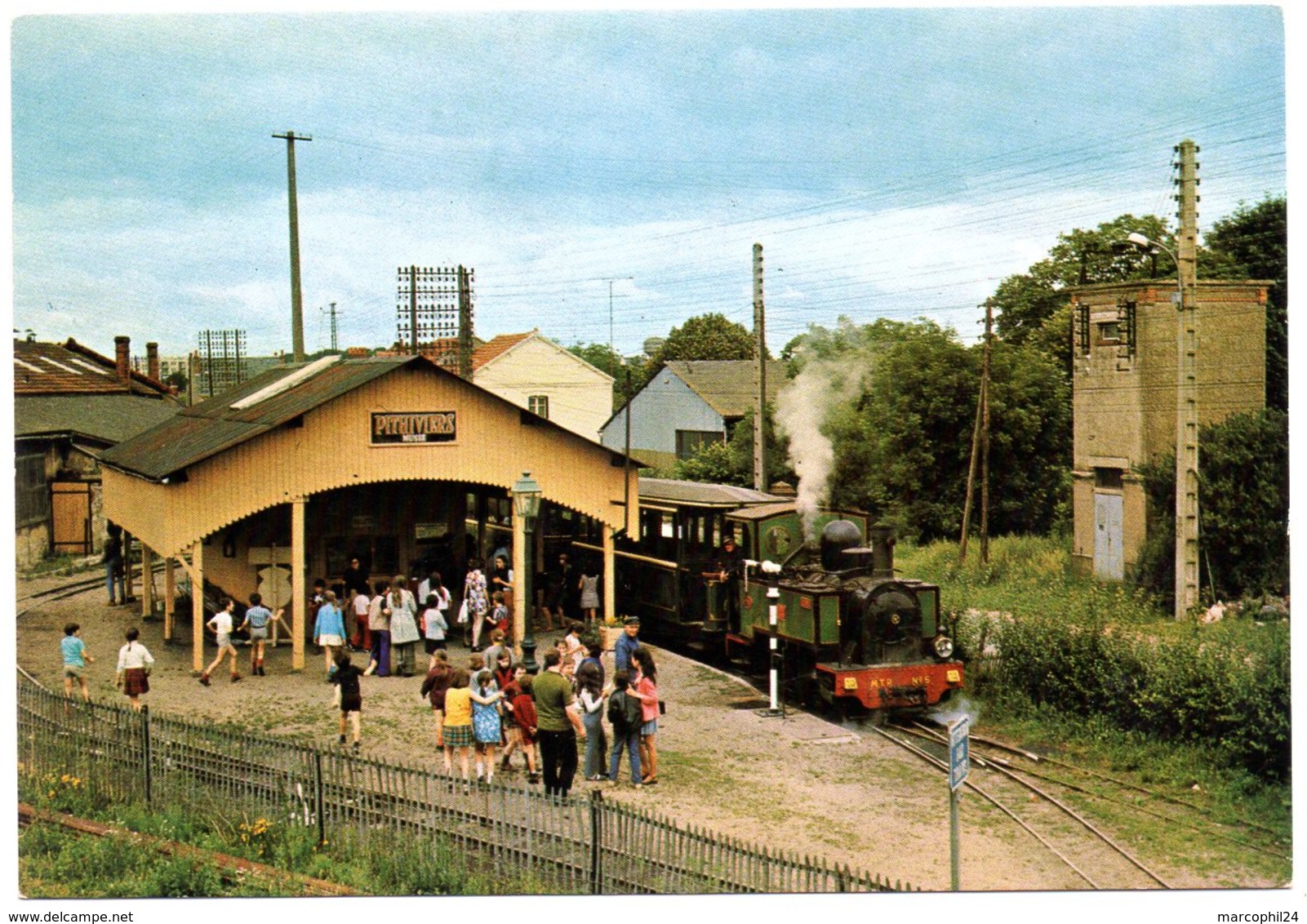 LOIRET - Dépt N° 45 = PITHIVIERS = CP Edition AMTP N° 06 = Musée Des TRANSPORTS = La Gare Du Tortillard - Pithiviers