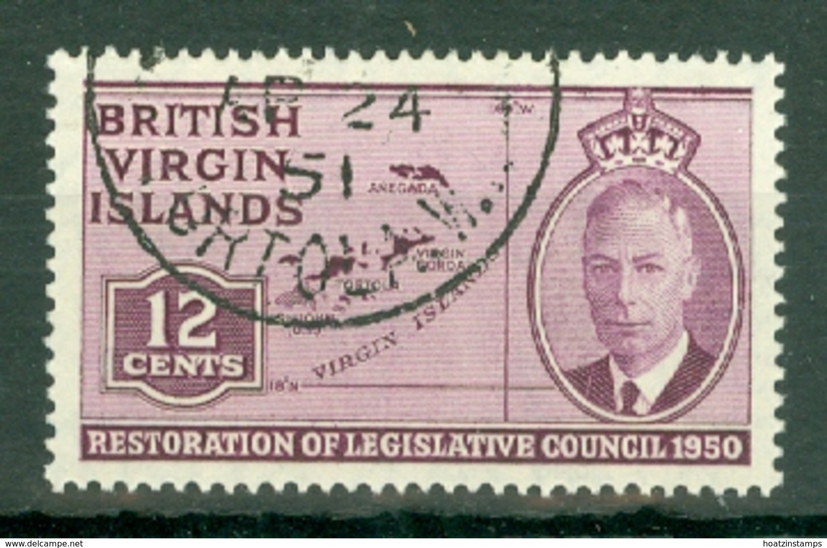 British Virgin Is: 1951   Restoration Of Legislative Council  SG133   12c   Used - British Virgin Islands