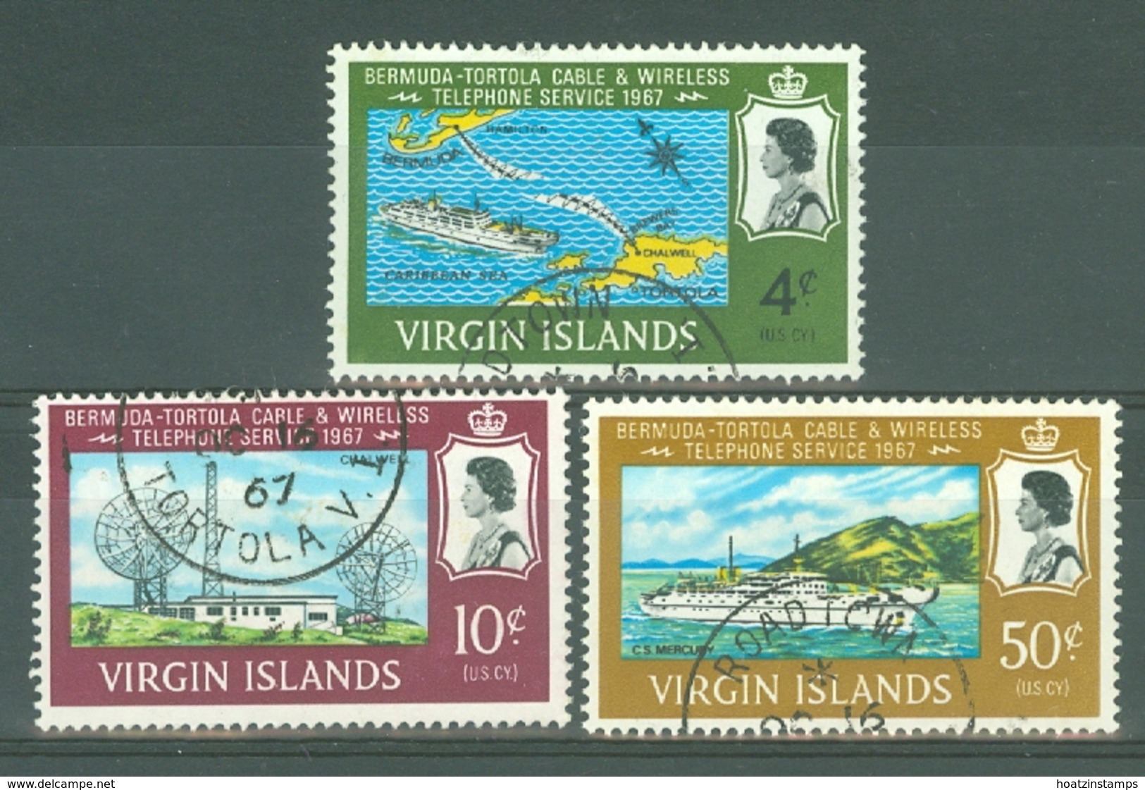 British Virgin Is: 1967   Inauguration Of Bermuda-Tortola Telephone Service   Used - British Virgin Islands