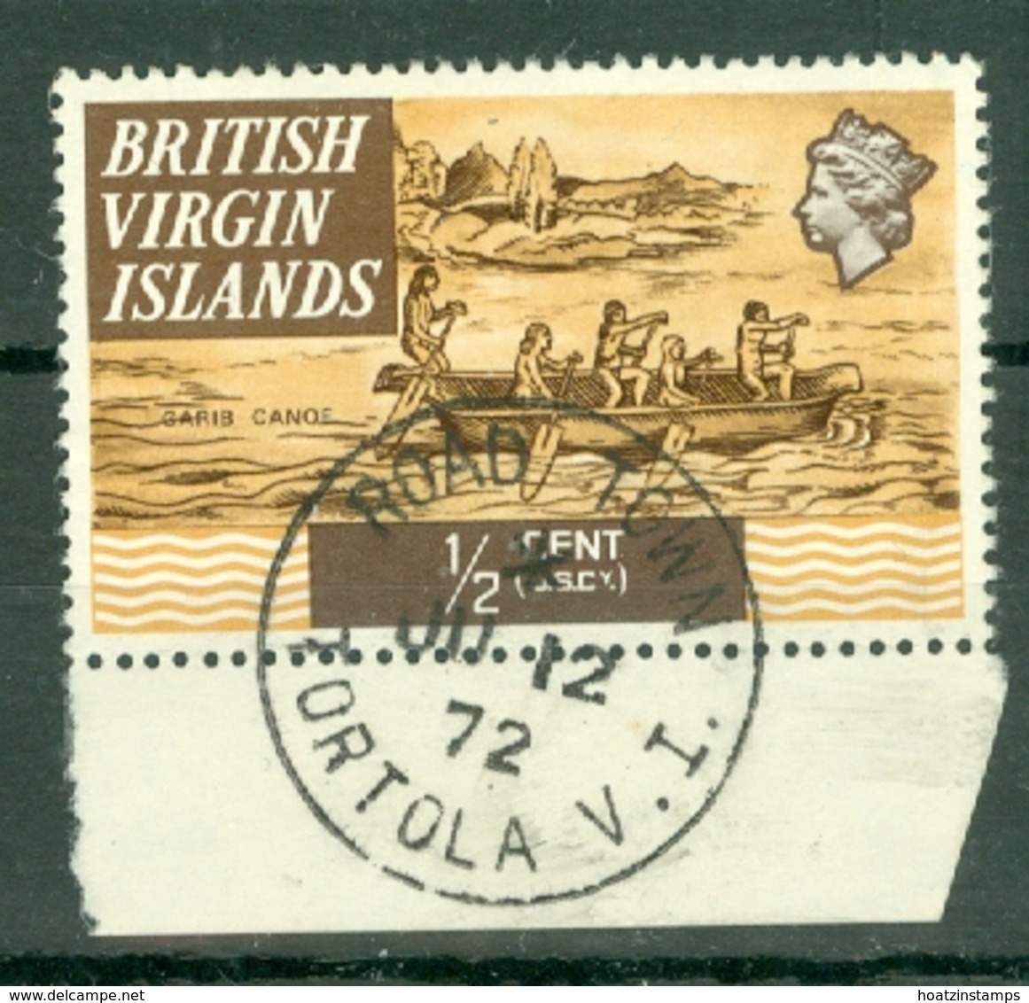 British Virgin Is: 1970/74   QE II - Ships  SG240   ½c   Used - British Virgin Islands