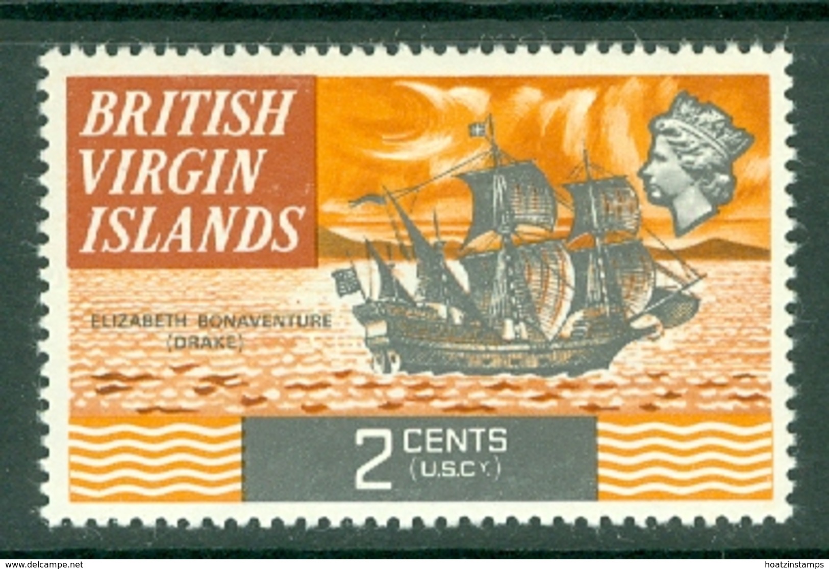 British Virgin Is: 1970/74   QE II - Ships  SG242   2c   MH - British Virgin Islands