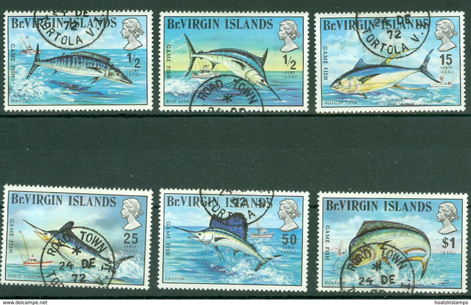 British Virgin Is: 1972   Game Fish     Used - British Virgin Islands