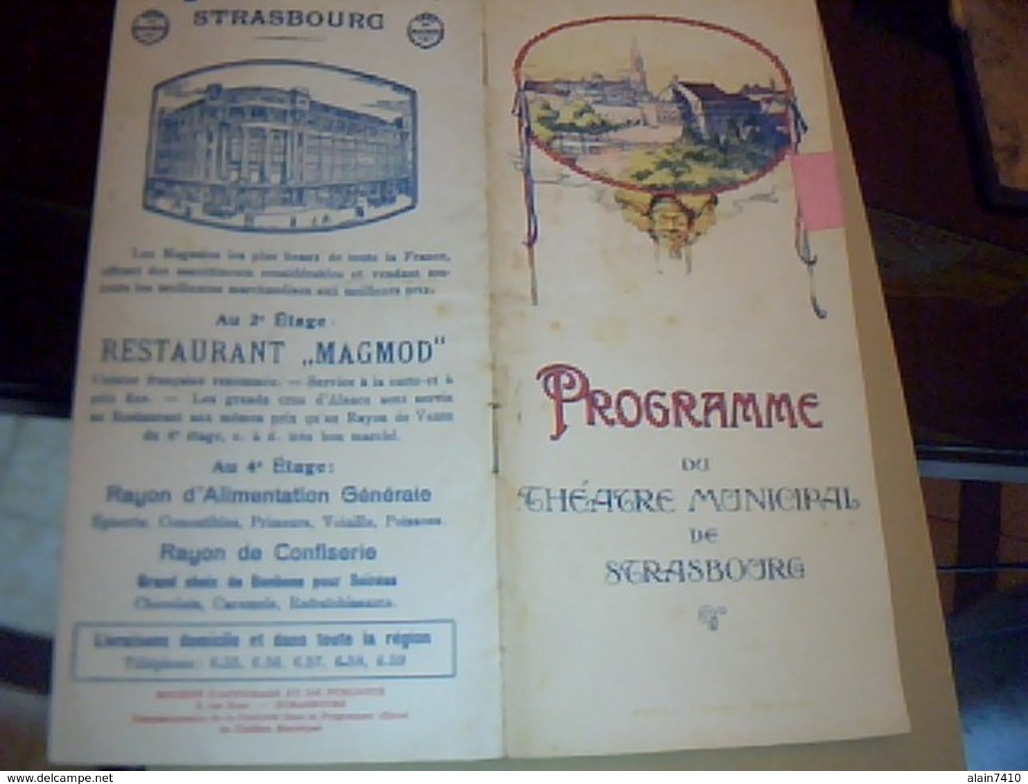 PROGRAMME THEATRE  MUNICIPAL DE  STRASBOURG ANNÈE 1922/1923//16 PAGES - Programmes