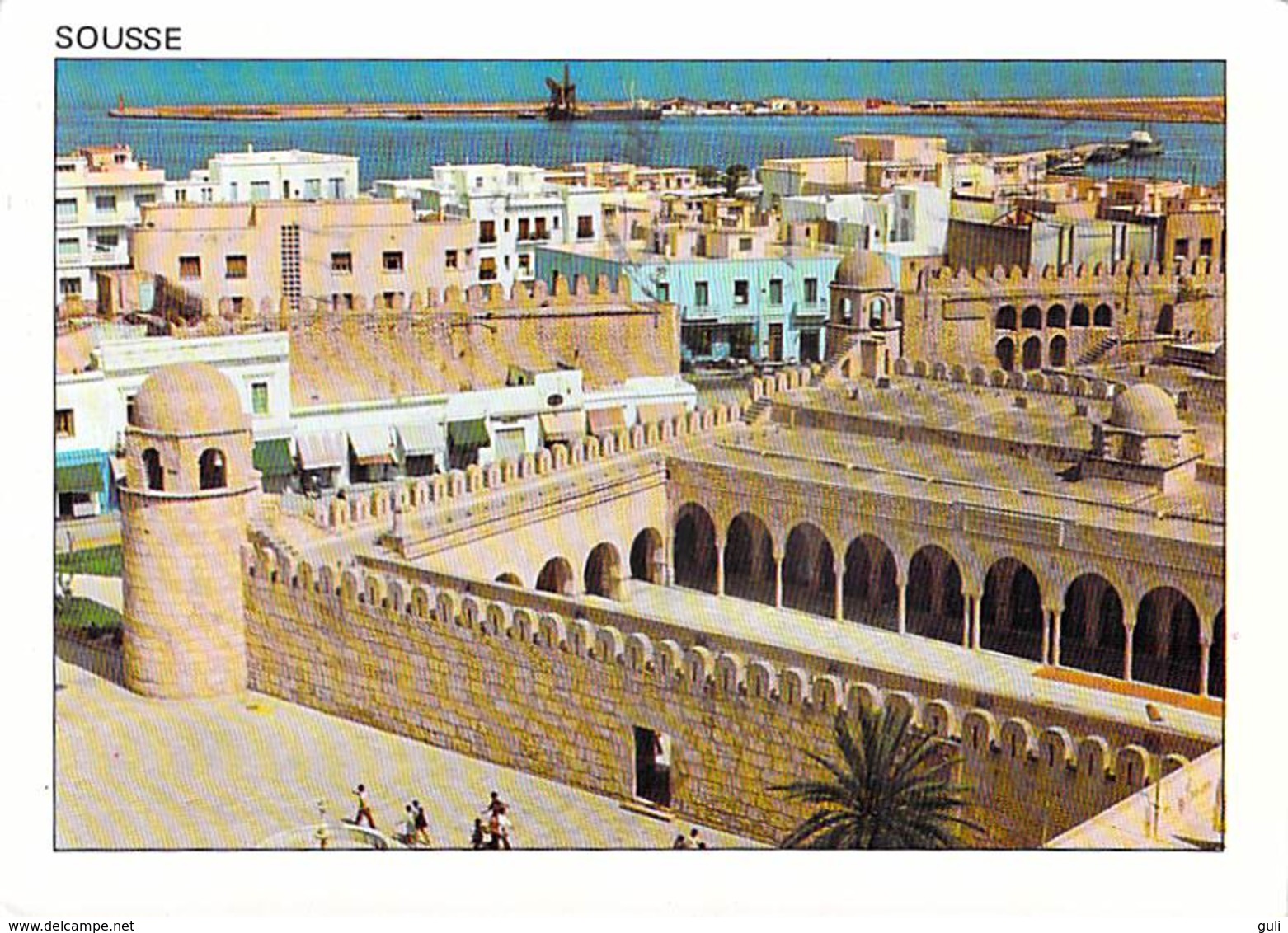 TUNISIE- SOUSSE La Mosquée Et Le Port (Timbre Stamp "République Tunisienne Rouget De Roche (faune Marine) * PRIX FIXE - Tunisie