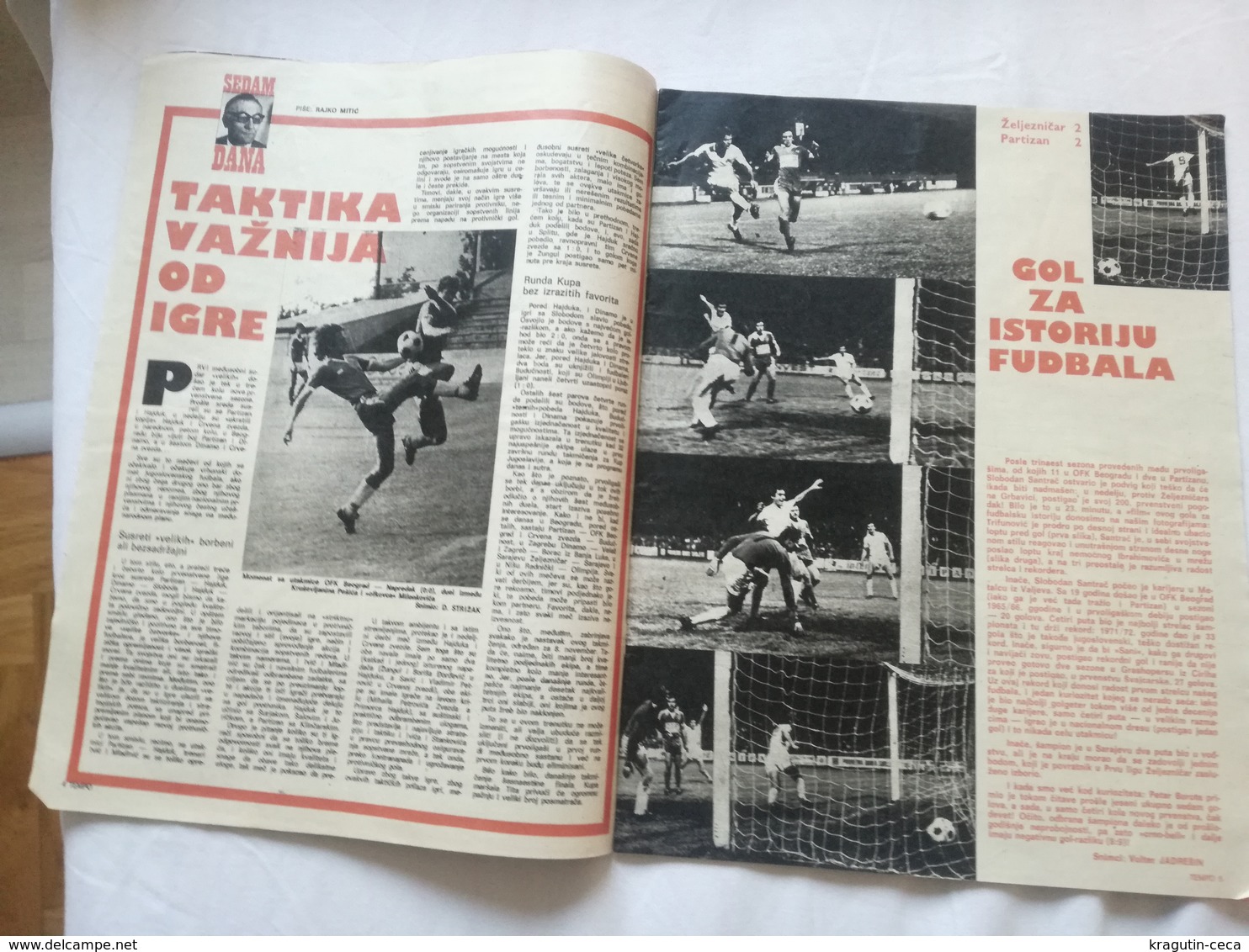 1978 TEMPO YUGOSLAVIA SERBIA SPORT FOOTBALL MAGAZINE NEWSPAPERS Steve Zungul HAJDUK PARTIZAN SANTRAC STEKIC ATHLETICS - Autres & Non Classés