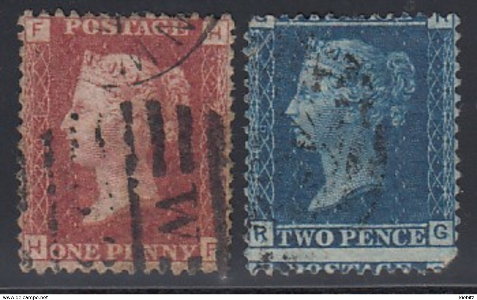 GB 1858 - MiNr: 16-17  Used - Gebraucht