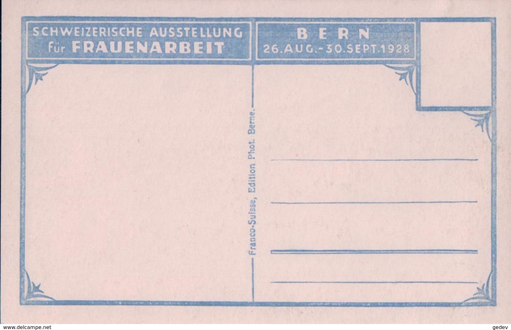 Bern, Ausstellung Für Frauenarbeit 1928, Aussichtsturm (1053) - Berne