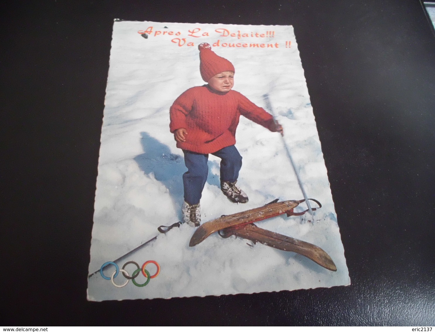 BELLE CARTE HUMORISTIQUE ...CHAMPION DE SKI DE DEMAIN .... - Cartes Humoristiques