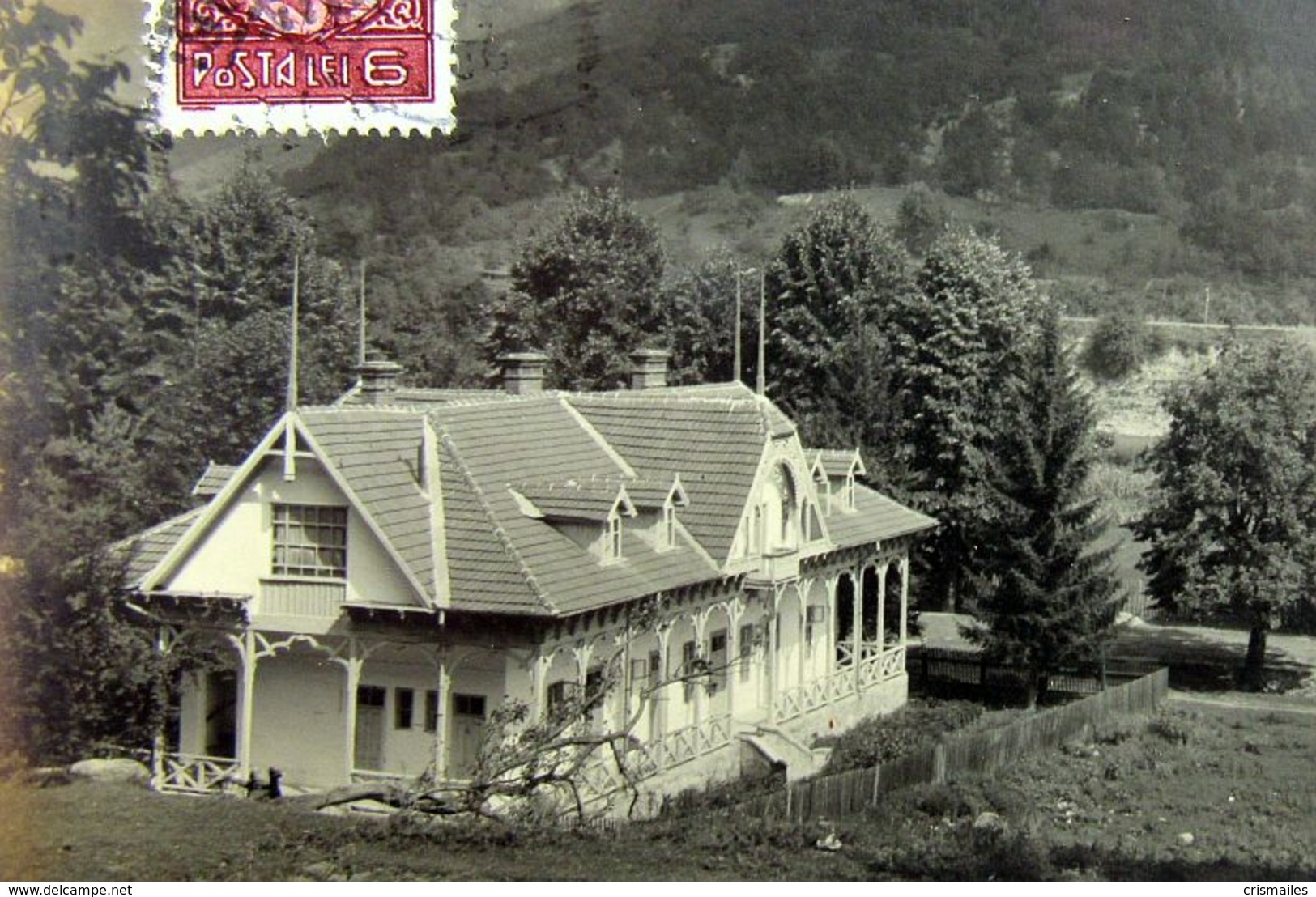 CALIMANESTI 1931, Muntii COZIEI Cu VILA Stil National, Timbru Baicoi - Roumanie