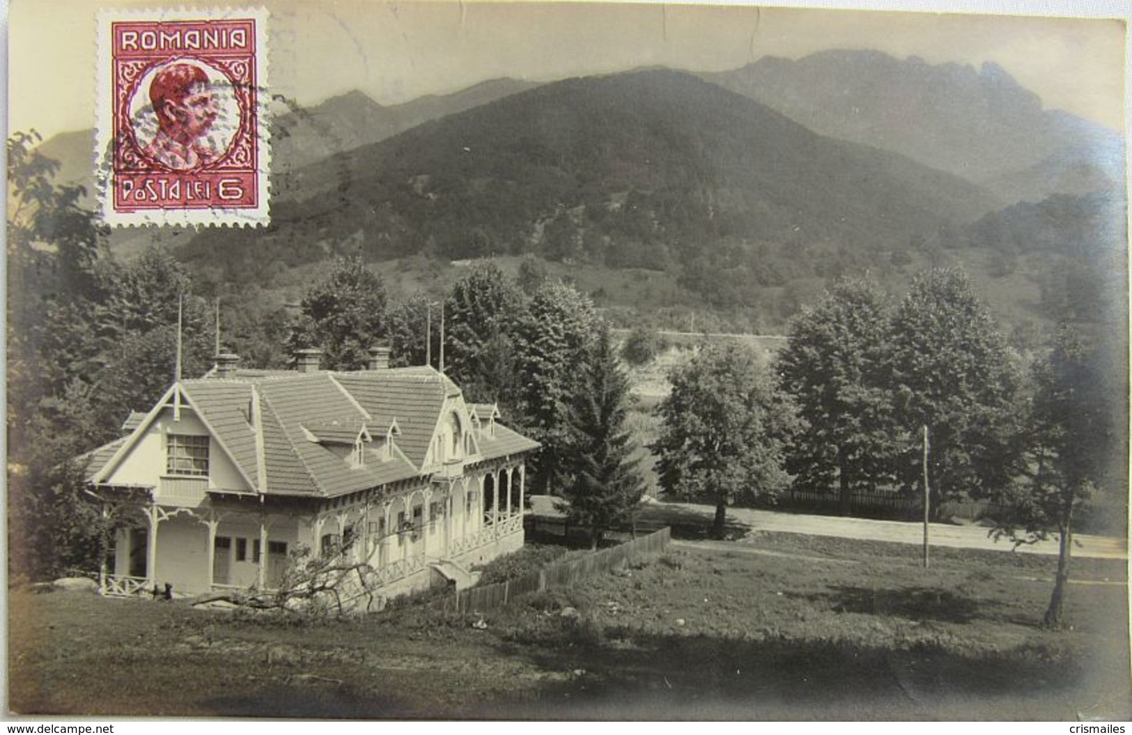 CALIMANESTI 1931, Muntii COZIEI Cu VILA Stil National, Timbru Baicoi - Roumanie