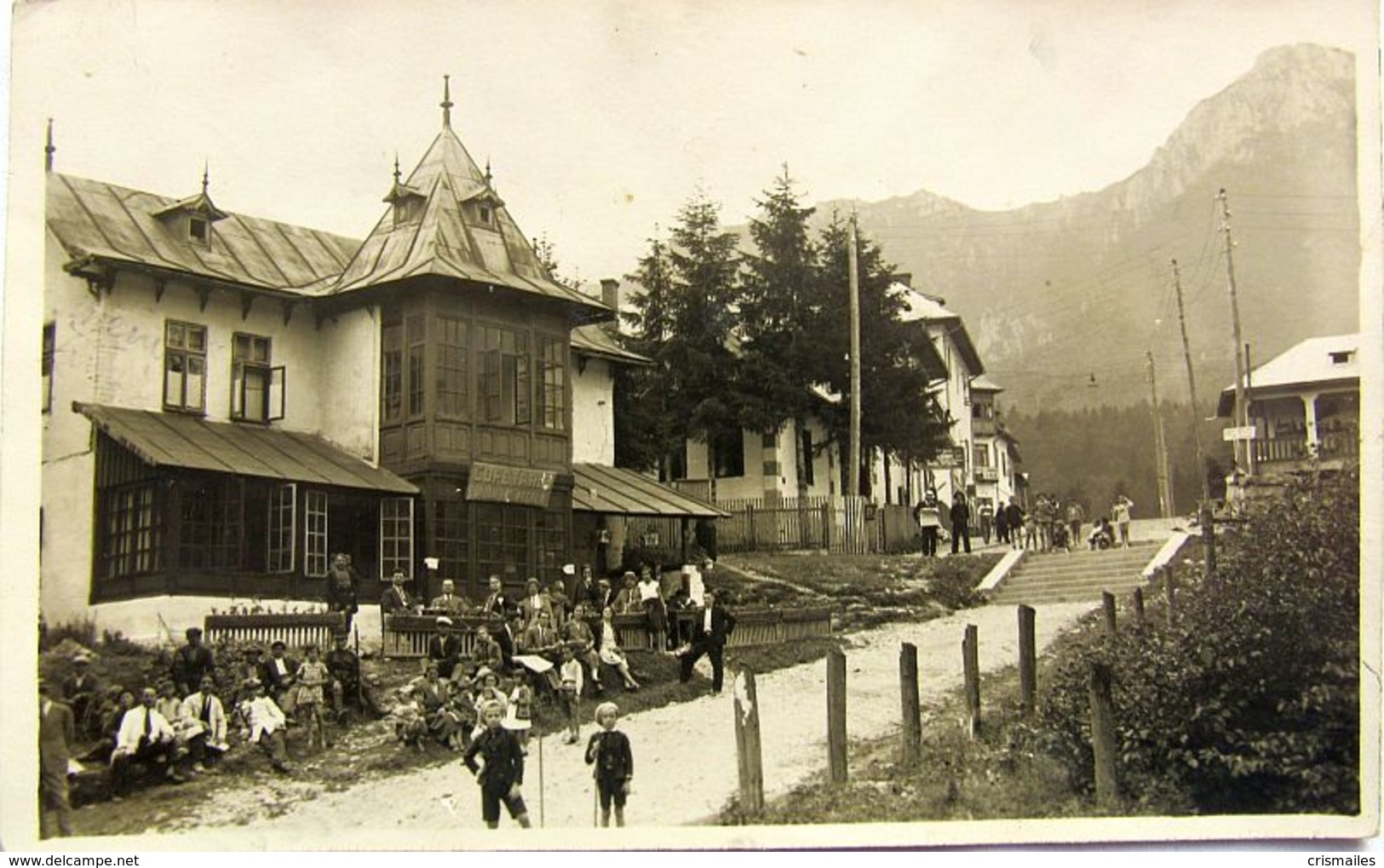 BUSTENI - Poiana TAPULUI 1935, VILA Cofetaria Bomboneria Regala, Animata, Rara - Romania