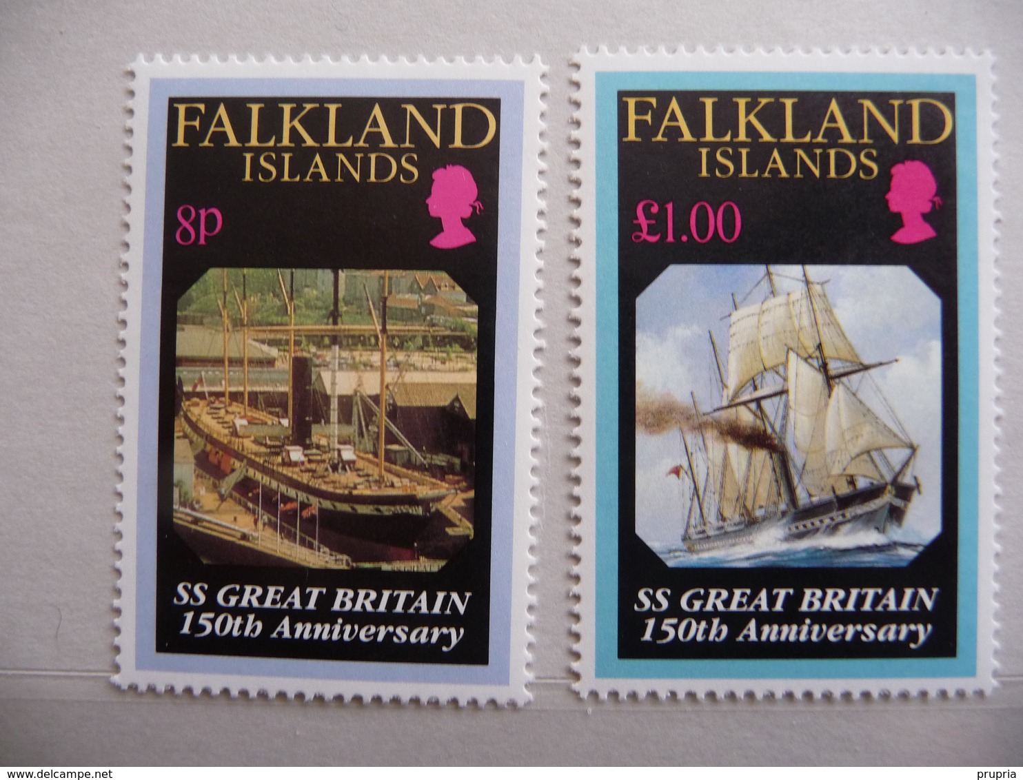 Falkland  1993  N° Y&T 602/603   " S.S. Great Britain"  2v.  Neuf - Falkland