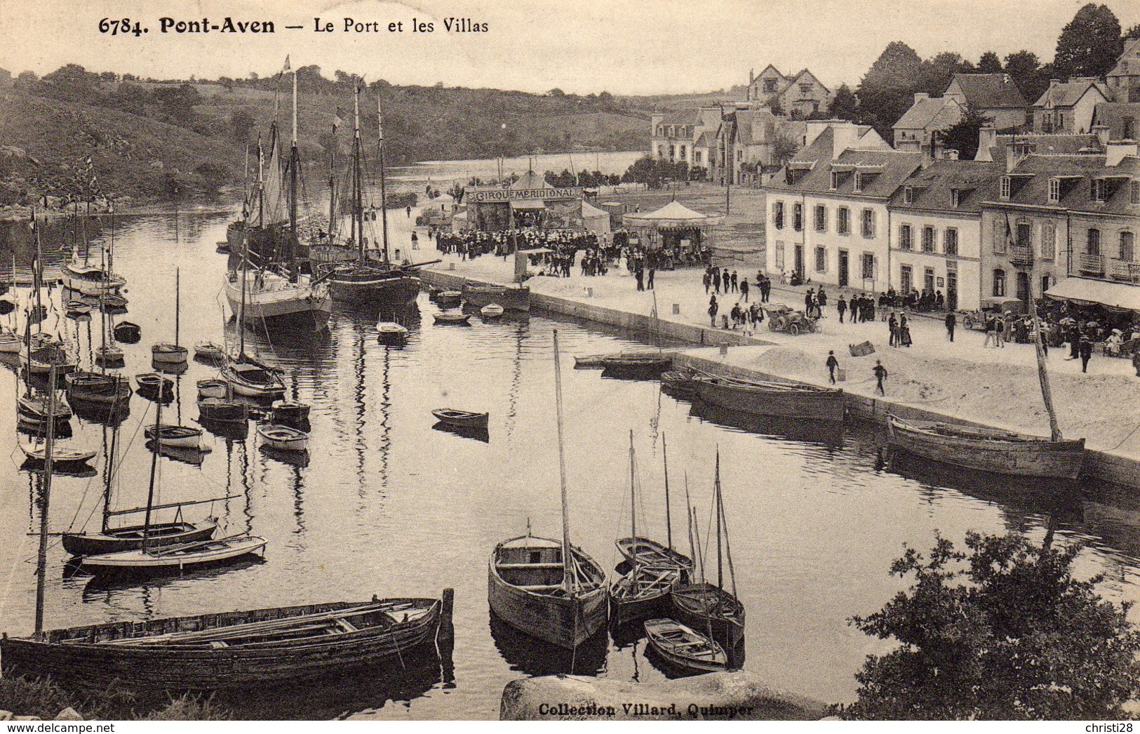 DPT 29 PONT-AVEN Le Port Et Les Villas - Pont Aven