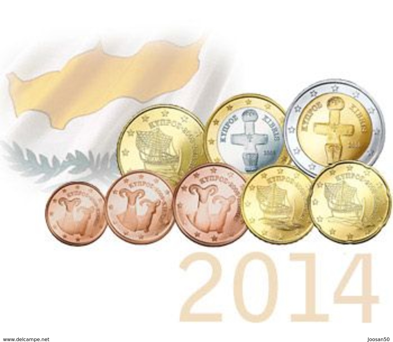 Cyprus Set 2014  UNC - Chypre