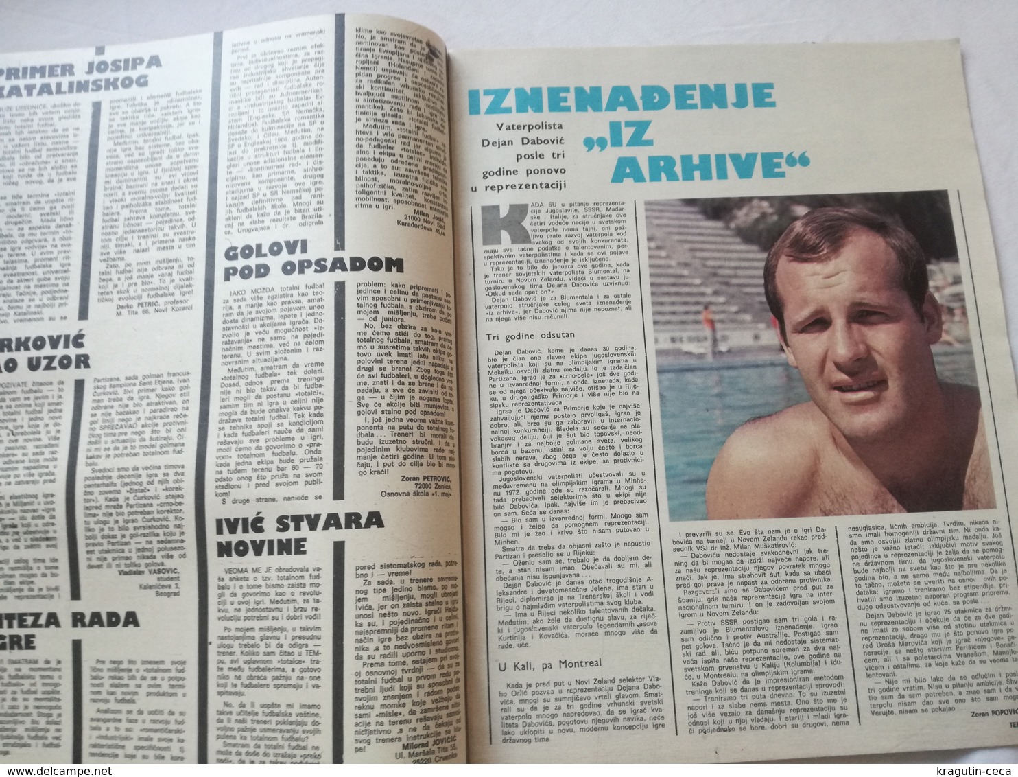 1978 TEMPO YUGOSLAVIA SERBIA SPORT FOOTBALL MAGAZINE NEWSPAPERS Formula 1 Grand Prix REAL MADRID  RED STAR WATER POLO - Sports