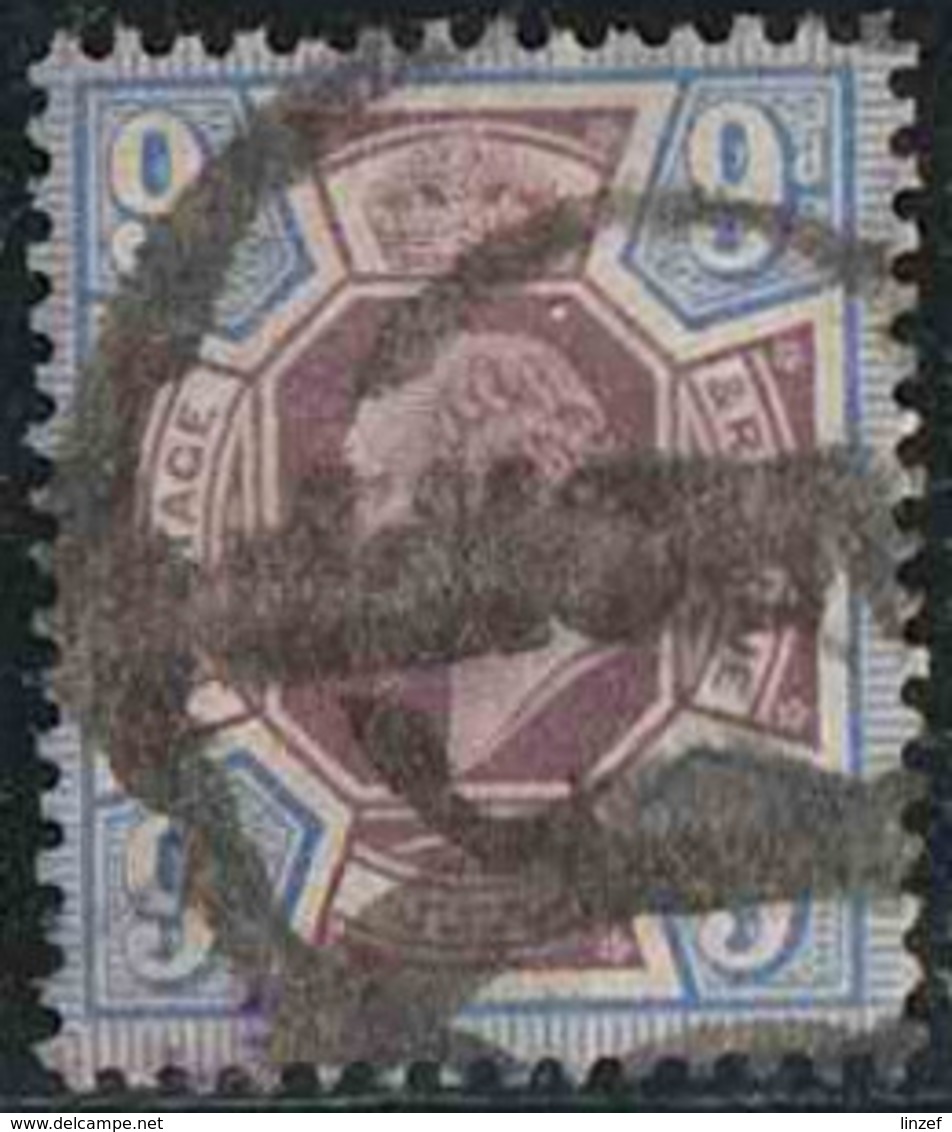 GB 1902 Yv. N°115 - 9p Bleu Et Violet-brun - Oblitéré - Oblitérés