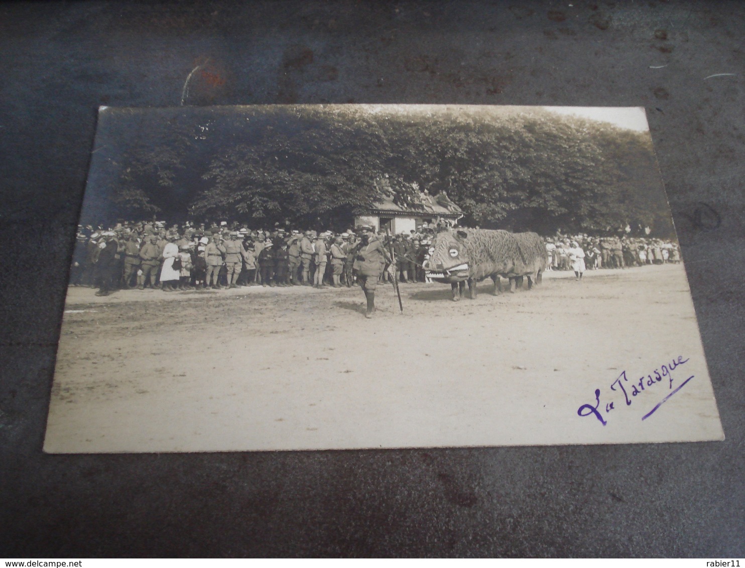 EPINAL CARTE PHOTO CARNAVAL  ENORME SANGLIER TARASQUE FETES 1919 - Epinal