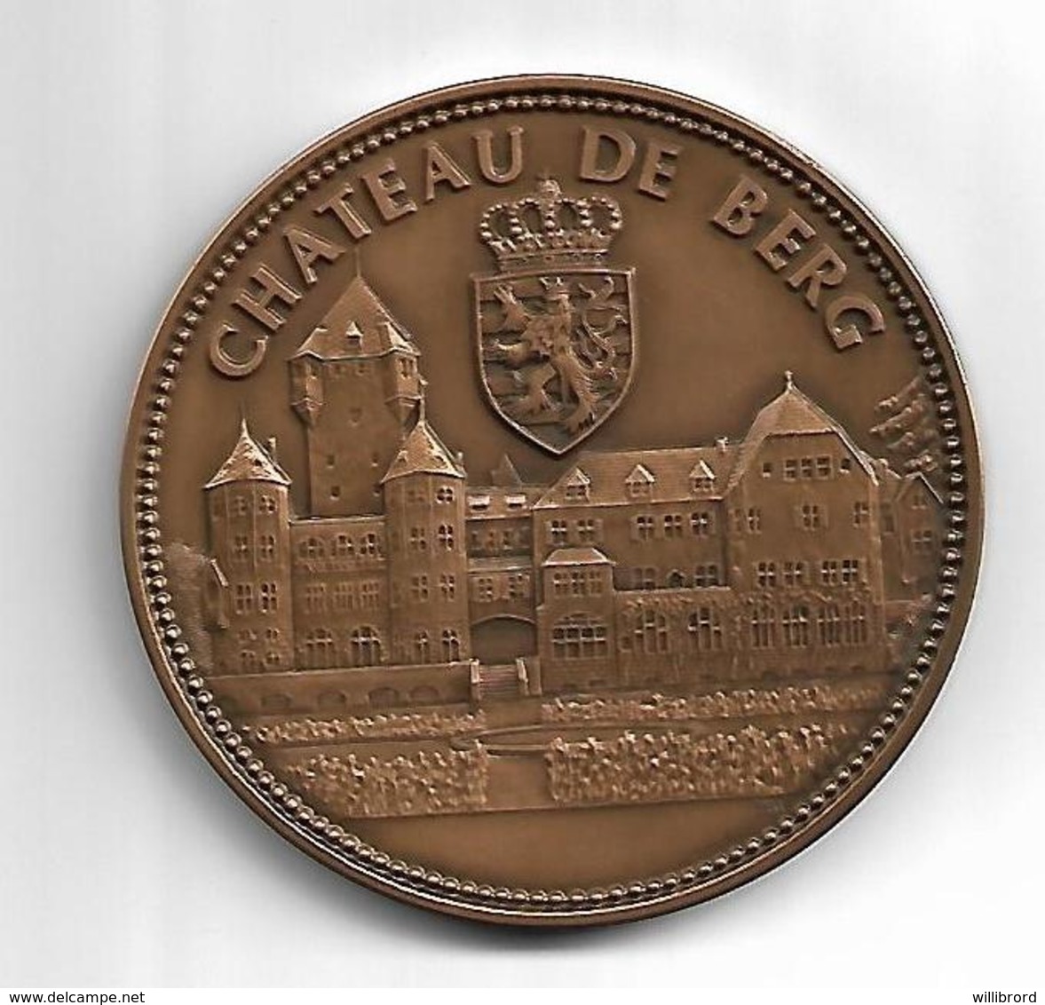 LUXEMBOURG - GD Charlotte & Chateau Du Berg Medal - Banque Et Caisse D'Epargne De L'Etat - Kramer Swiss - Monarquía / Nobleza