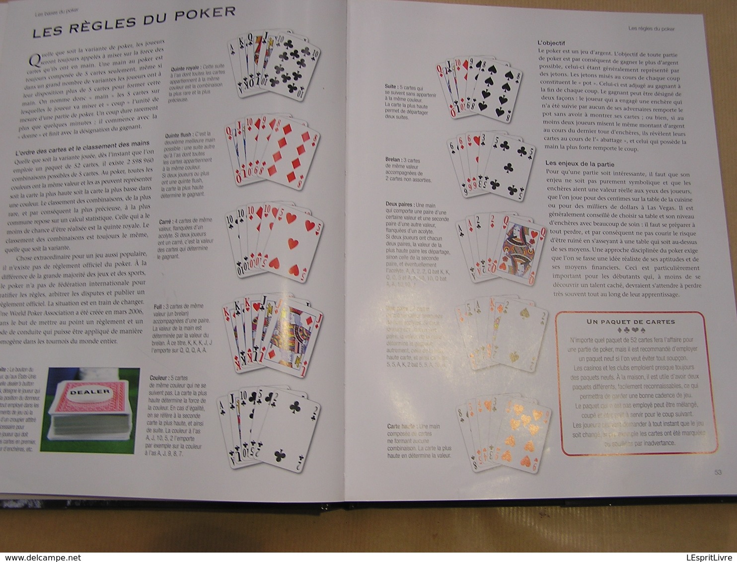 LE GRAND LIVRE DU POKER Histoire Jeu Stratégies Règles Variantes Jeux de Cartes Glossaire Tournoi Casino Internet