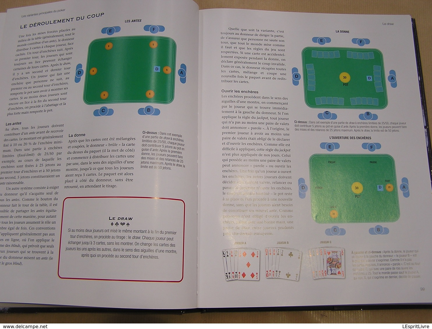 LE GRAND LIVRE DU POKER Histoire Jeu Stratégies Règles Variantes Jeux de Cartes Glossaire Tournoi Casino Internet