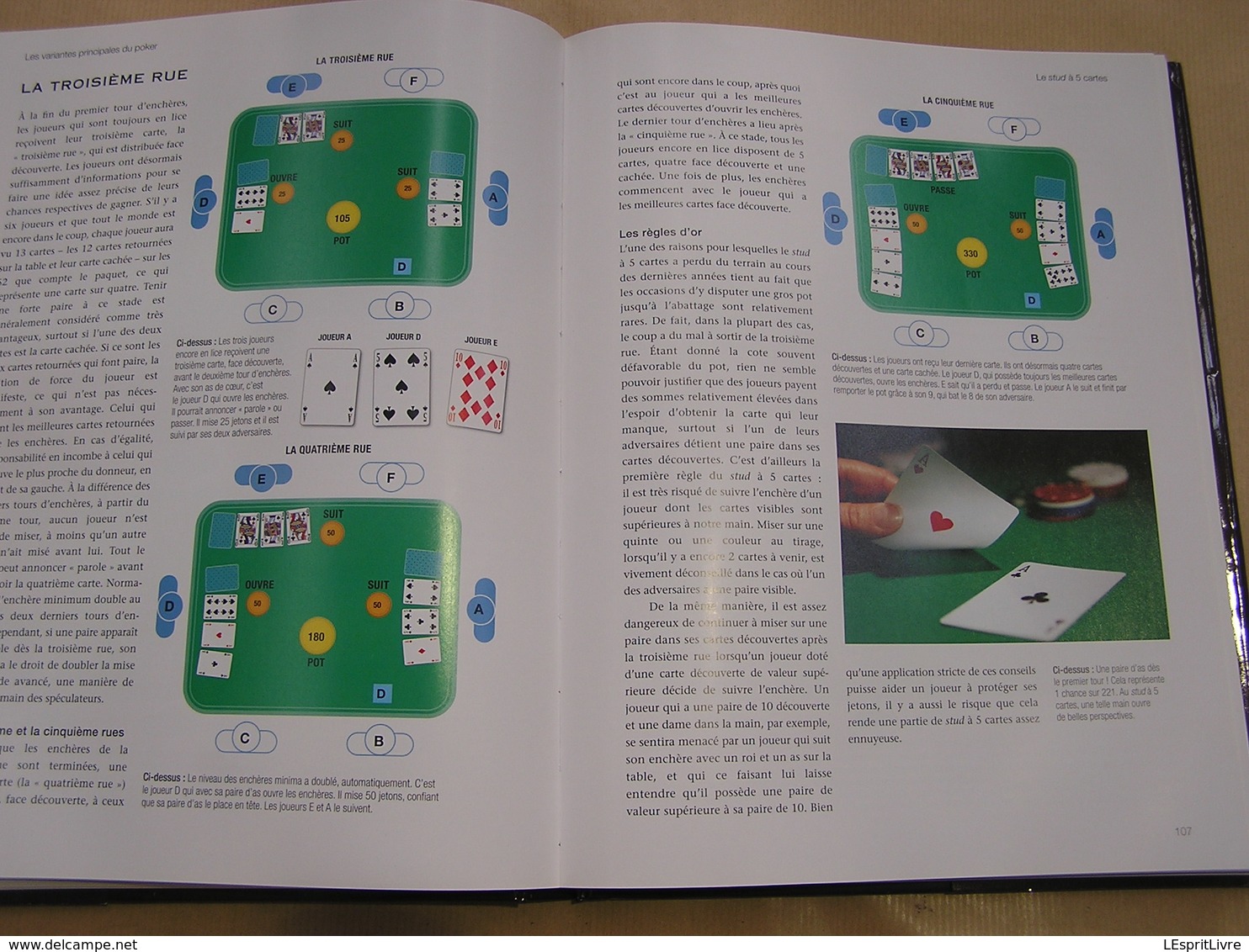 LE GRAND LIVRE DU POKER Histoire Jeu Stratégies Règles Variantes Jeux de Cartes Glossaire Tournoi Casino Internet