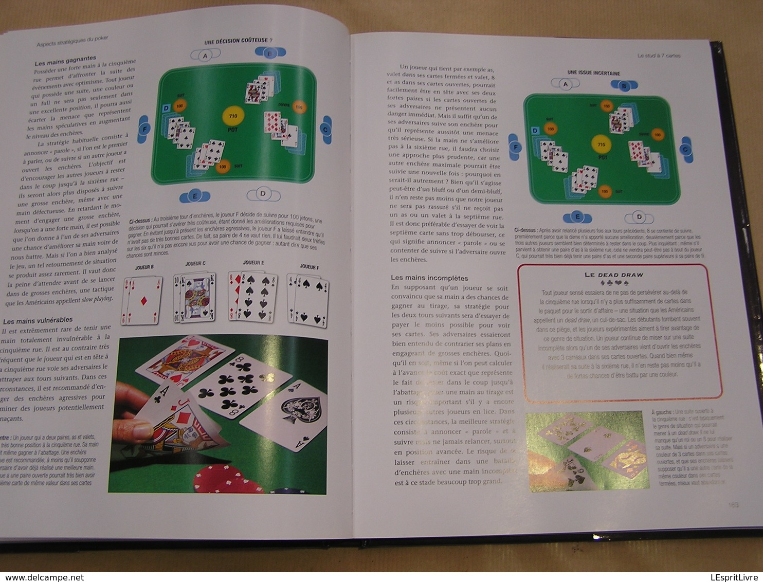 LE GRAND LIVRE DU POKER Histoire Jeu Stratégies Règles Variantes Jeux de Cartes Glossaire Tournoi Casino Internet