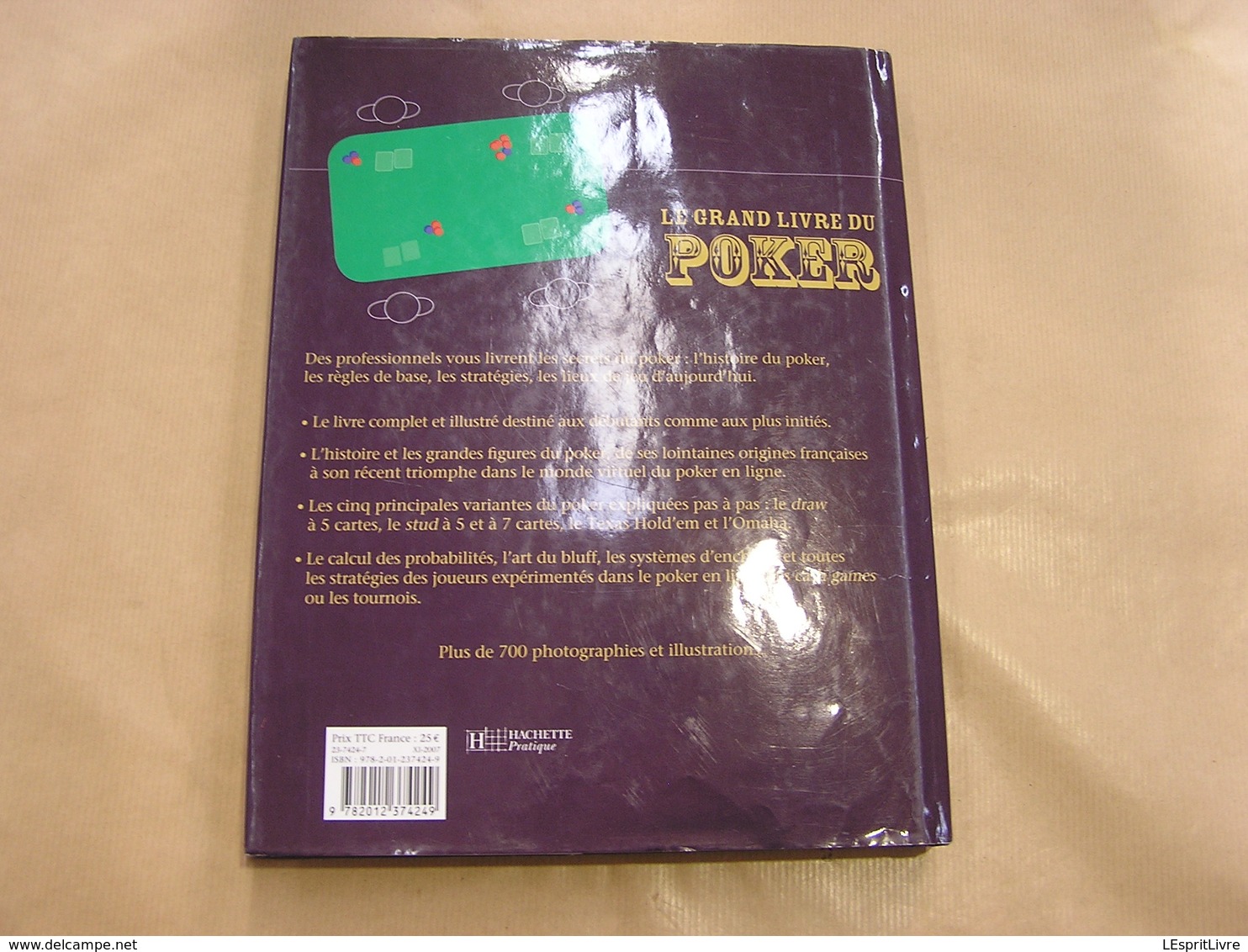 LE GRAND LIVRE DU POKER Histoire Jeu Stratégies Règles Variantes Jeux de Cartes Glossaire Tournoi Casino Internet