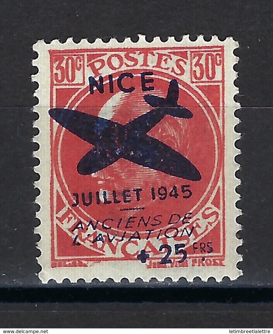 France, Libération, NICE, N° 13 * TB ( Avec Numéro 00093 En Bleu Au Dos ) - Libération