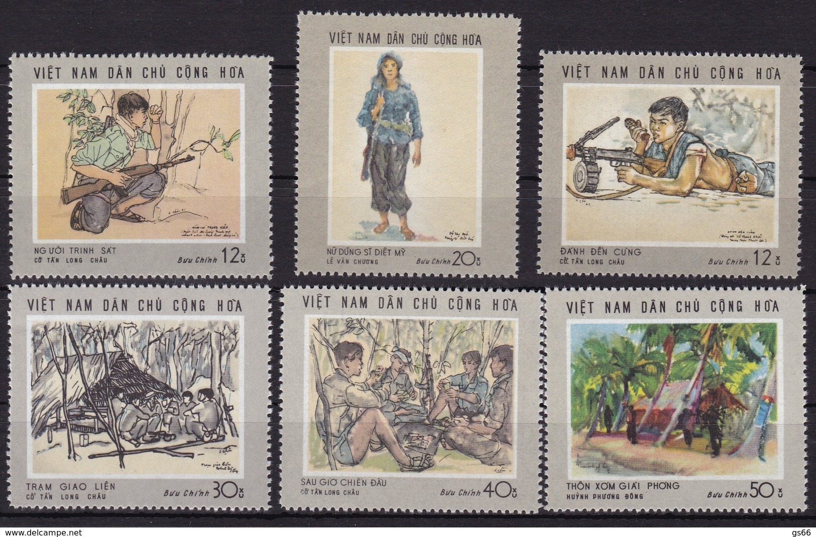 Vietnam,1969, 575/80,S üdvietnam: Heimat Und Menschen - Zeitgenössische Gemälde.Vietnam,  MNH ** - Vietnam