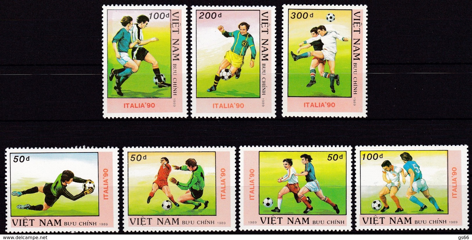 Vietnam,1989, 2080/86, Fußball-Weltmeisterschaft 1990, Italien.  MNH ** - Vietnam