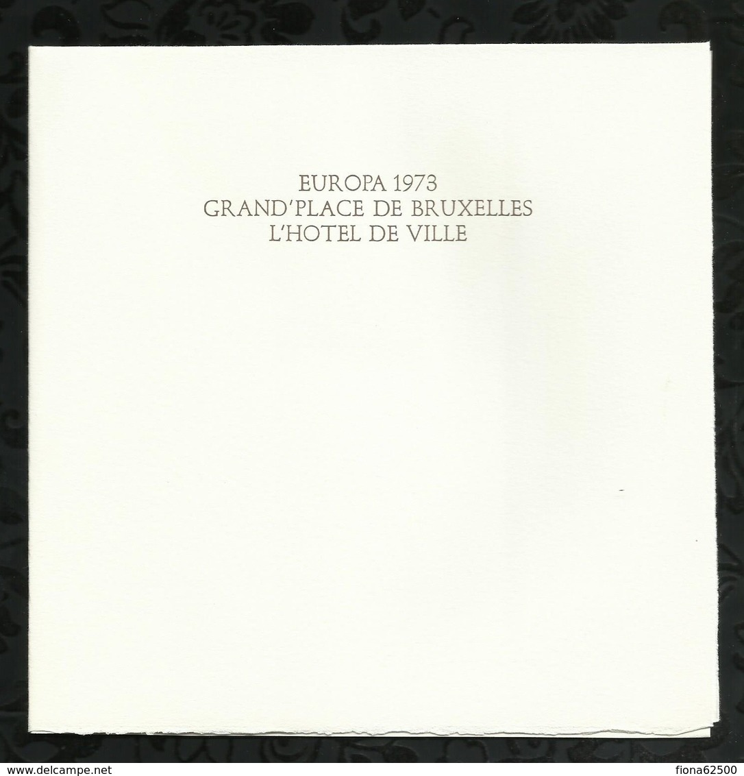 PREMIER JOUR . EUROPA 73 . GRAND PLACE DE BRUXELLES . 14 AVRIL 1973 . PARIS . - 1970-1979
