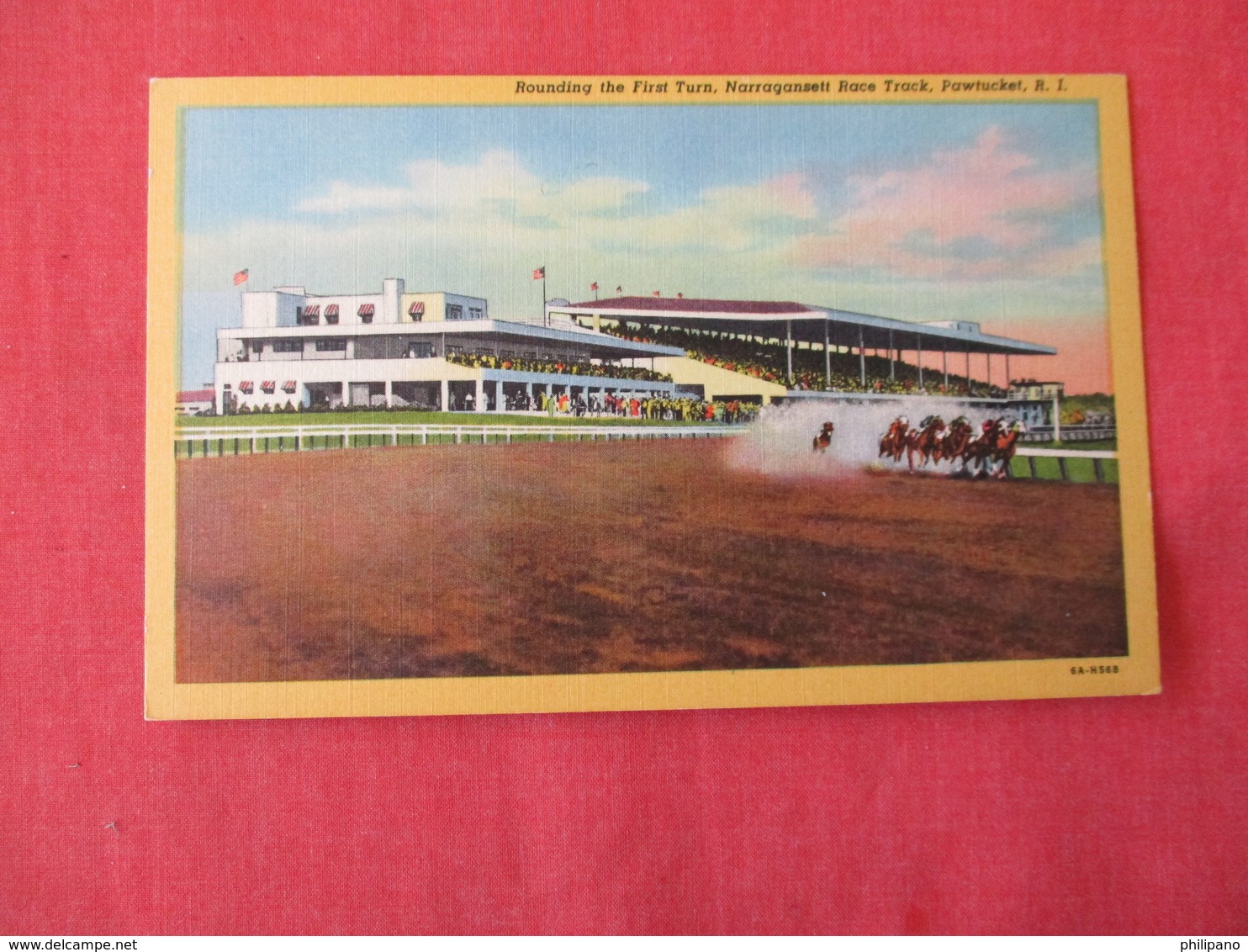 Horse Racing   Narragansett Race Track Pawtucket R.I.    Ref 3170 - Autres & Non Classés