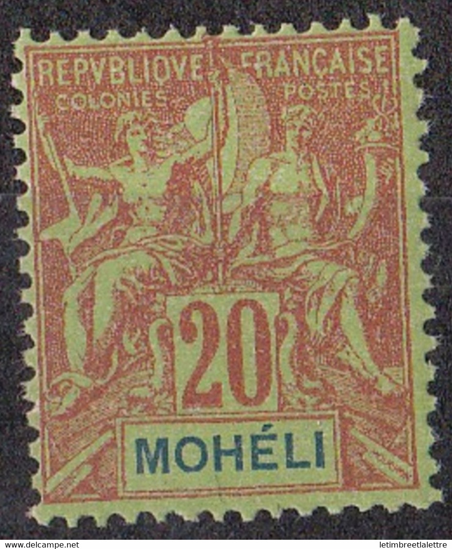 ⭐ Mohéli - YT N° 6 ** - Neuf Sans Charnière - 1906 / 1907 ⭐ - Unused Stamps