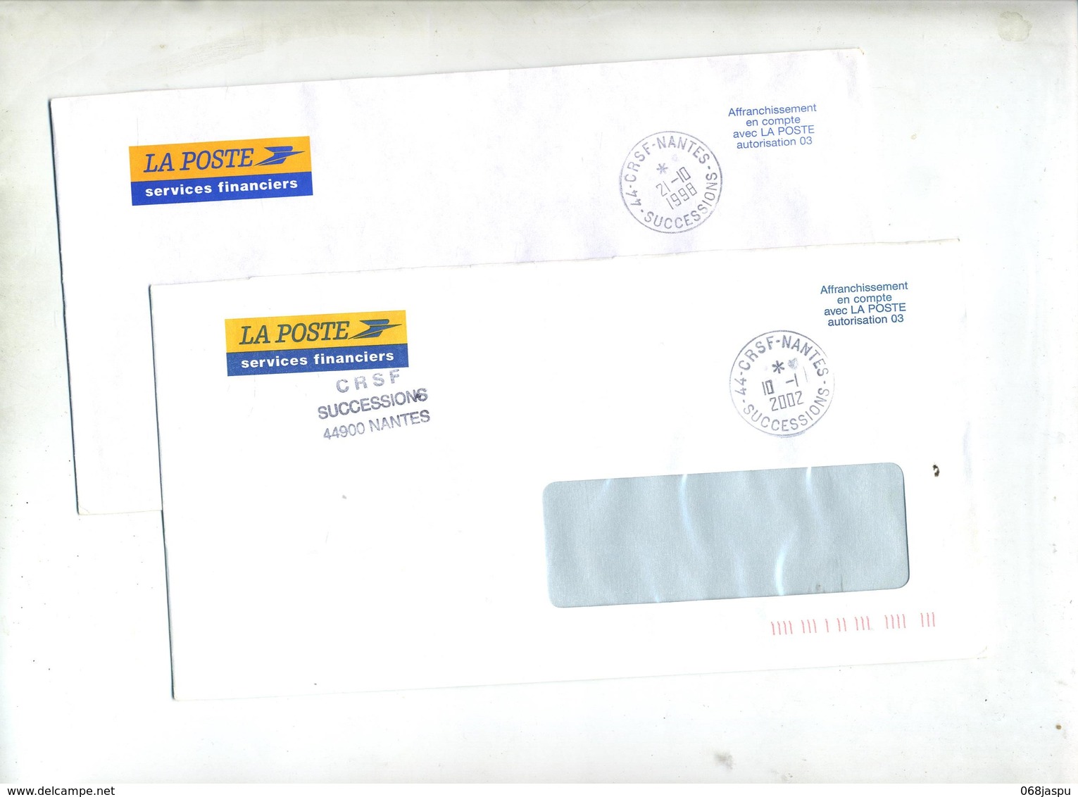 Lettre Franchise Cachet Nantes Successions - Cachets Manuels