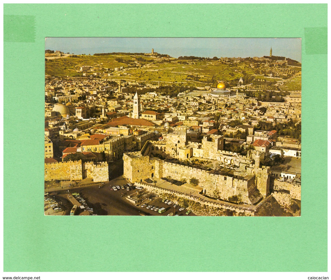 1984 ISRAEL JERUSALEM POSTCARD WITH 2 STAMPS TO SWISS - Indonesia