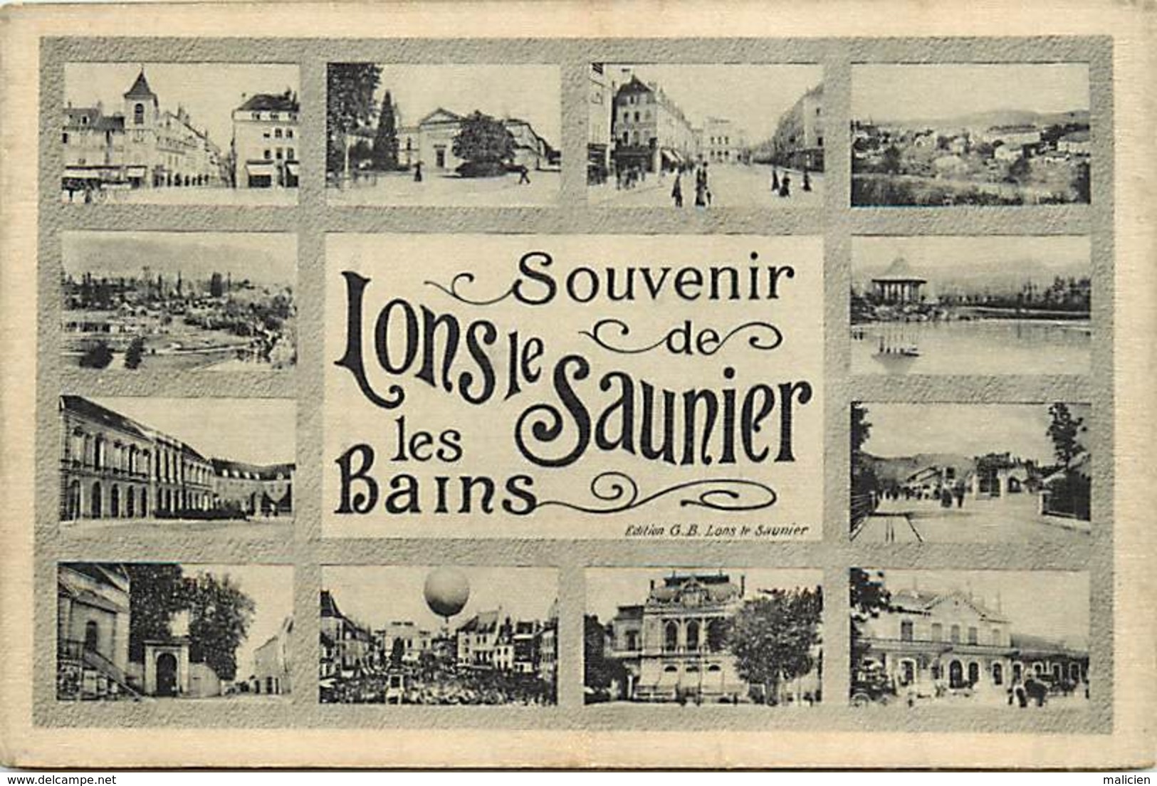 Dpts Div.-ref-AG177- Jura - Lons Le Saunier Les Bains - Souvenir De .. - Multi Vues - Carte Bon Etat - - Lons Le Saunier