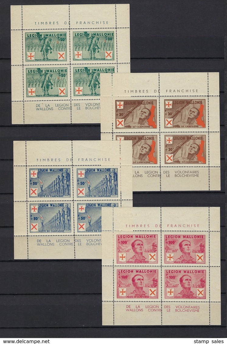 N°E26/E29 Velletjes (Certificaat Kaiser) MNH ** POSTFRIS ZONDER SCHARNIER COB € 1000,00 SUPERBE - Erinnophilie [E]