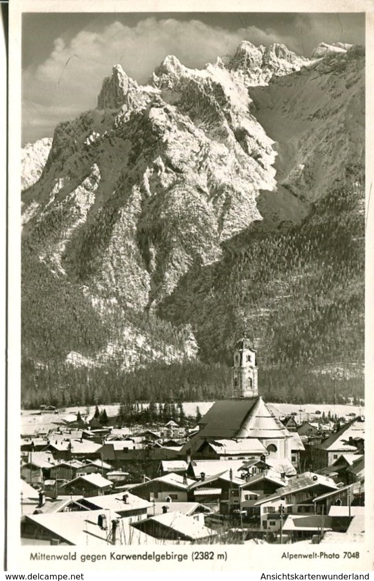 006170  Mittenwald Gegen Karwendelgebirge - Mittenwald