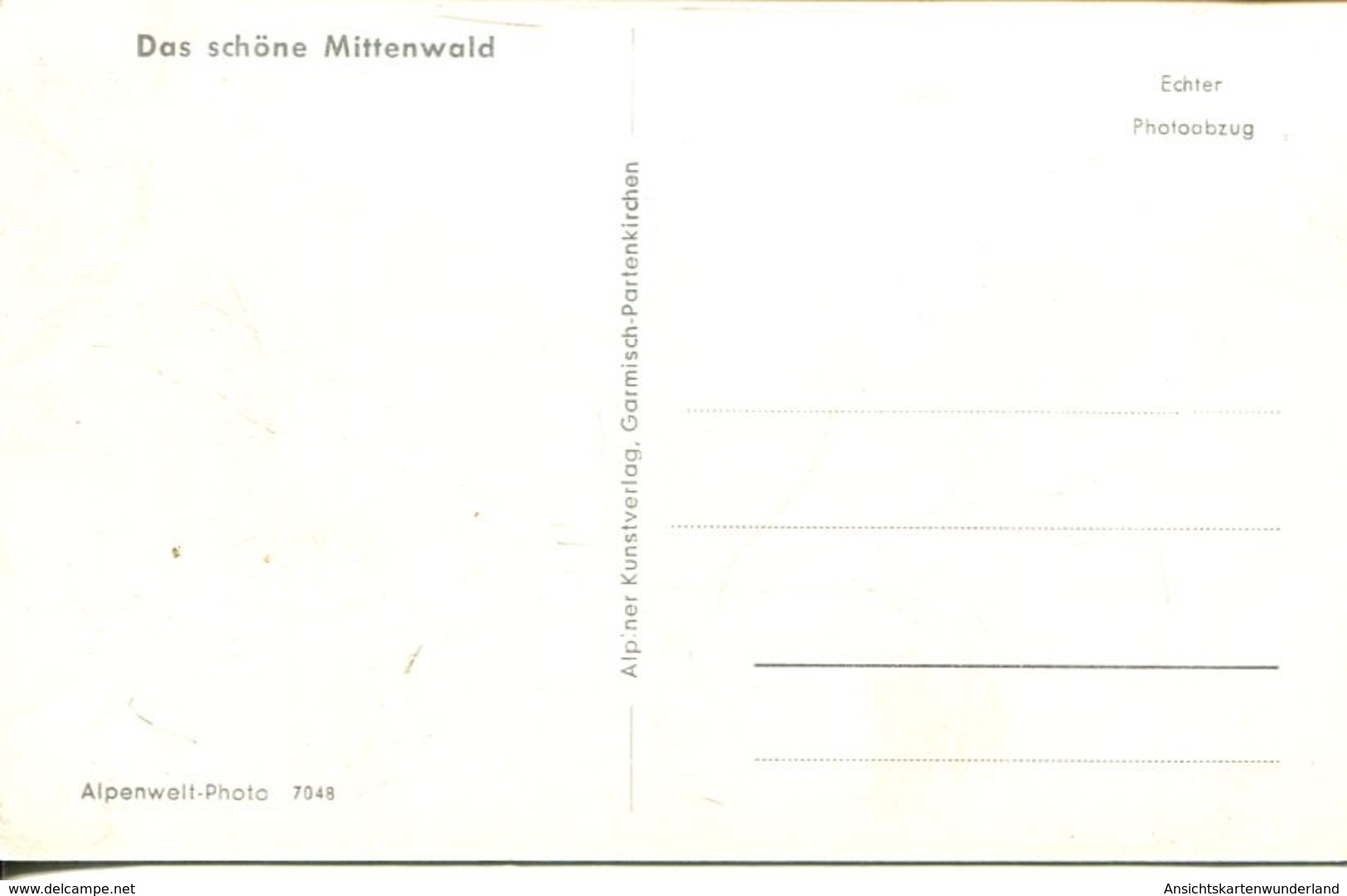 006170  Mittenwald Gegen Karwendelgebirge - Mittenwald