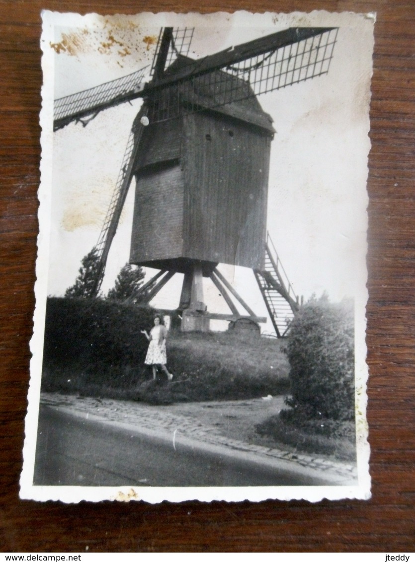 Oude Foto Gewezen VINKEMOLEN  Vroeger In OOSTERZELE  O  .  Vl . - Objets