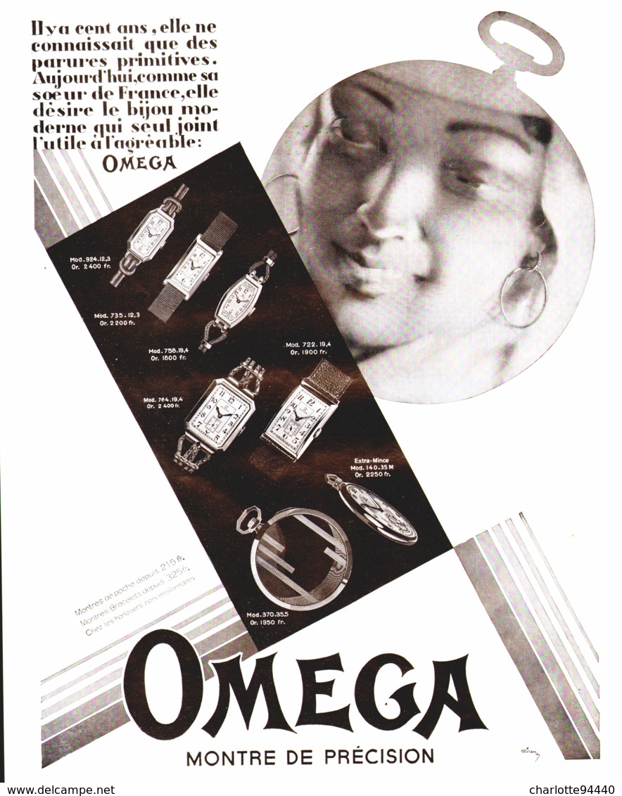 PUB MONTRES " OMEGA "   1930  ( 22 ) - Autres & Non Classés