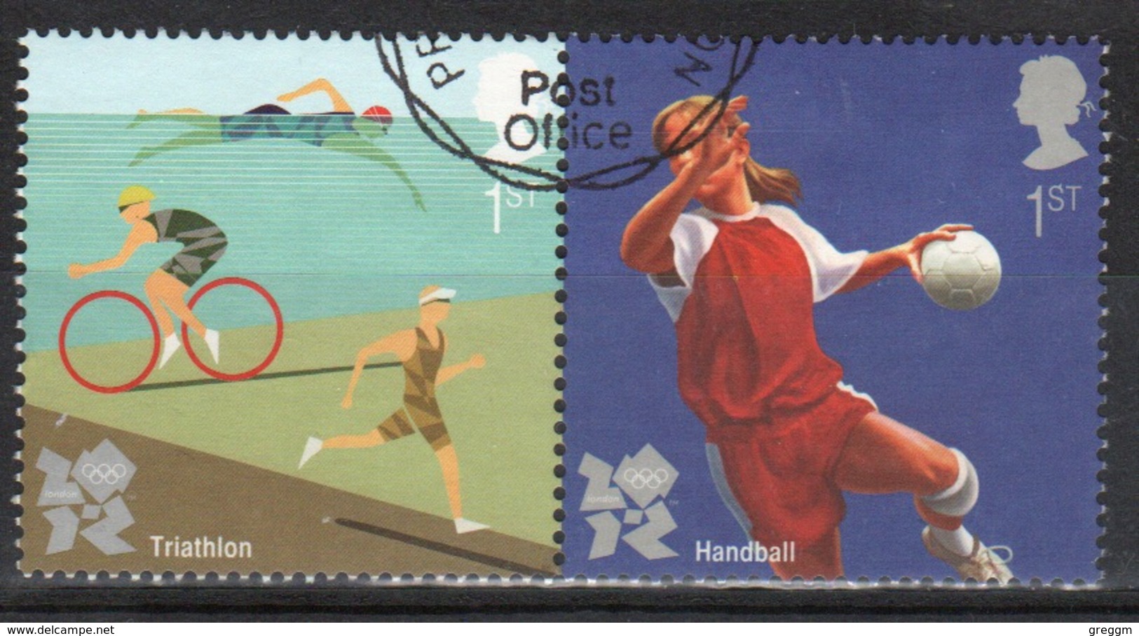 Great Britain 2011  2 X 1st Commemorative Stamp From The Olympic Games 5th Issue Set. - Used Stamps