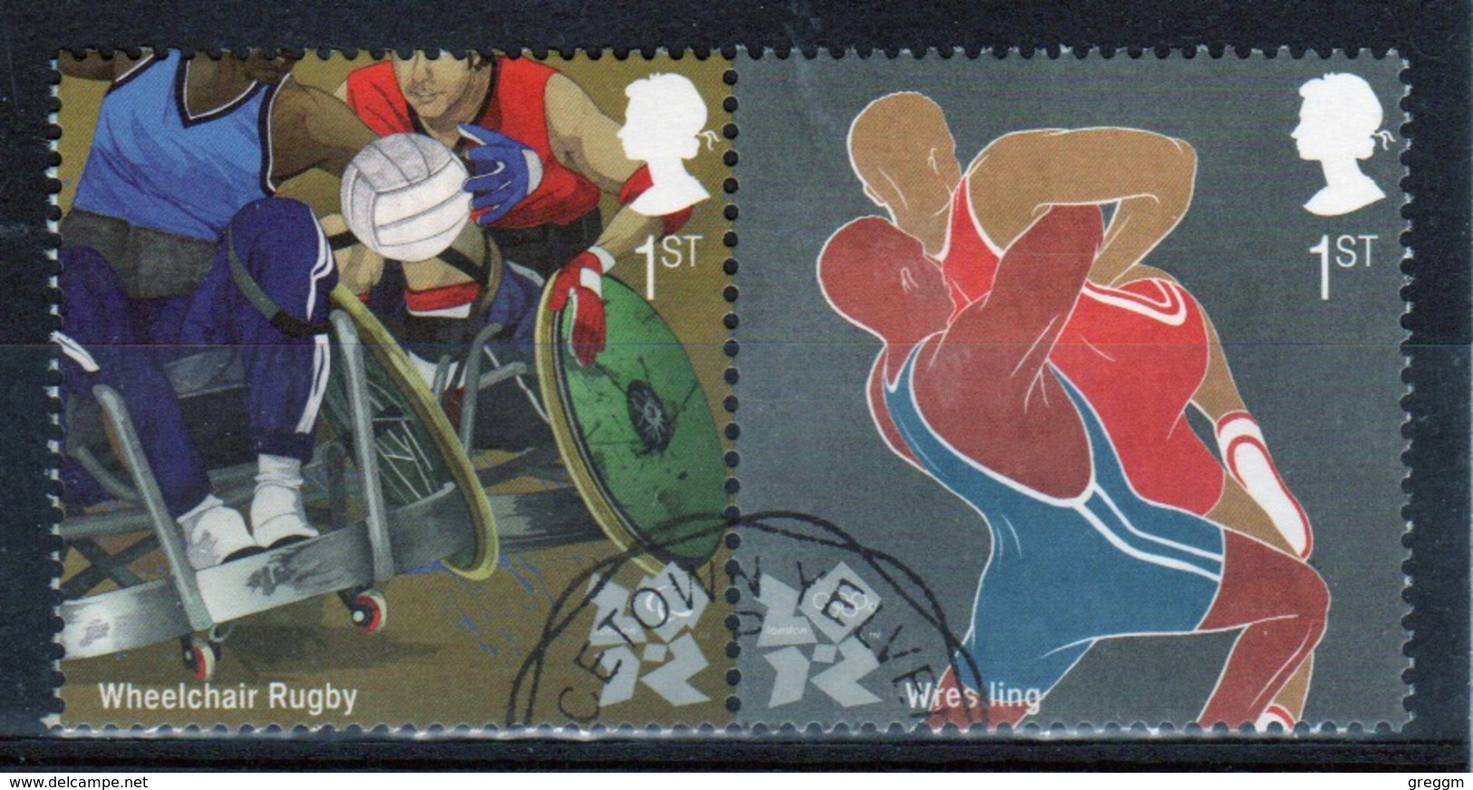 Great Britain 2011  2 X 1st Commemorative Stamp From The Olympic Games 5th Issue Set. - Used Stamps