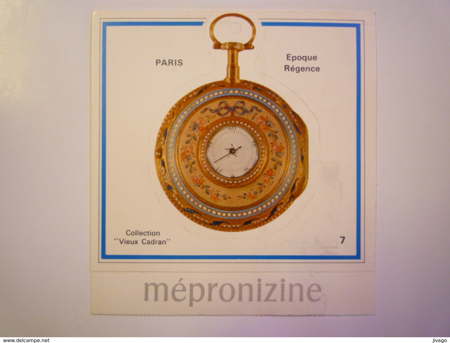 2019  (567)  :  Montre-réveil Dite  " Diabolique "  D'époque Régence Louis XV  -   PUB Pharmaceutique   - Antike Uhren